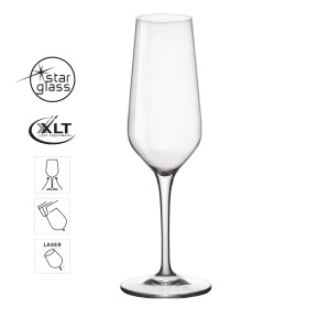 Electra Flute Glass 230ml - Set 6