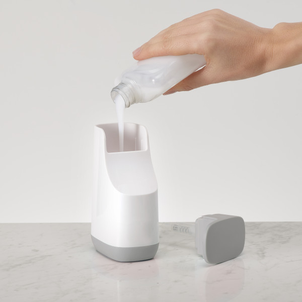 Slim Compact Soap Dispenser - Grey/White