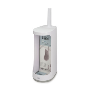 Flex Store Toilet Brush with Extra-large Caddy - Grey/White