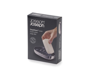EasyStore Luxe Soap Dish - Stainless Steel
