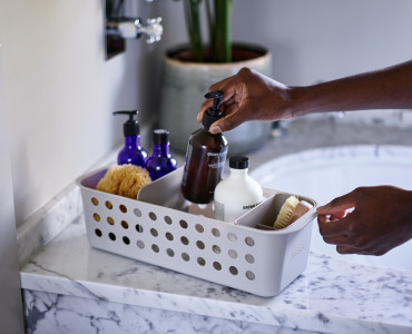 EasyStore Slimline Bathroom Storage Basket