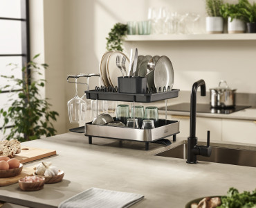 Steel 2-Tier Dish Rack