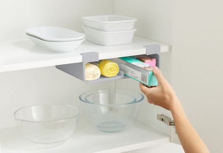 CupboardStore Film, Foil and Bag Organiser - Grey