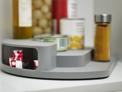 CupboardStore Rotating Organiser - Grey