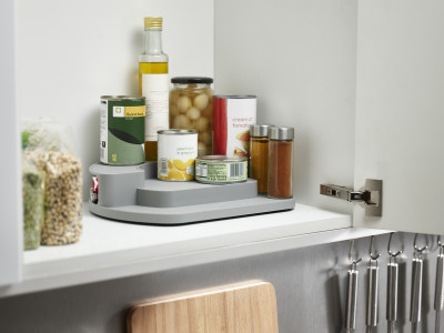 CupboardStore Rotating Organiser - Grey