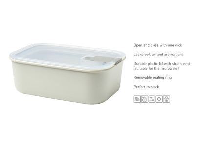 Easyclip Storage 1000ml Nordic White