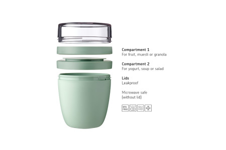 Lunch Pot Ellipse Vivid Mauve