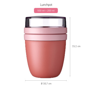 Lunch Pot Ellipse Vivid Mauve