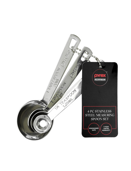 Platinum™ Stainless Steel Measuring Spoon 4pc Set
