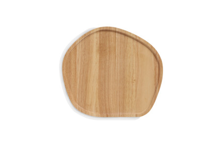 Wooden Serving Platter Round Medium