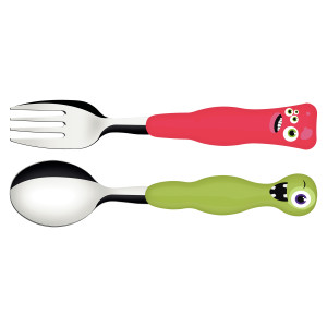 Children's Monster Cutlery 2 Piece Set