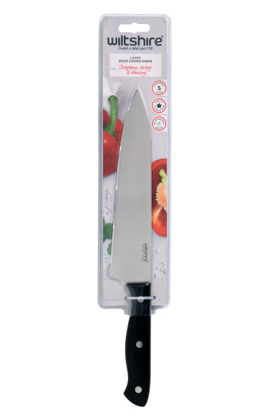 Laser Triple Rivet Cooks Knife 20cm