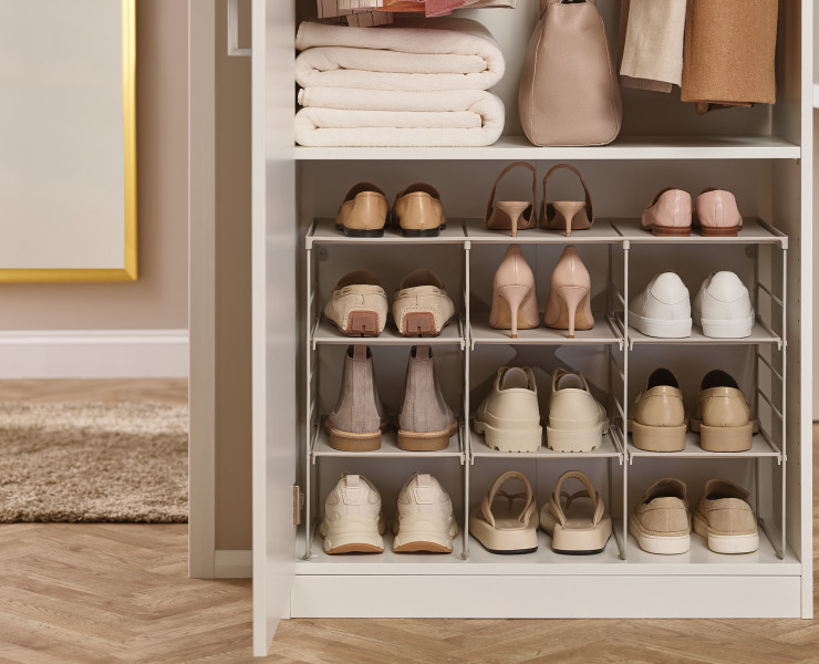 Level Plus Adjustable Shoe Rack - Triple