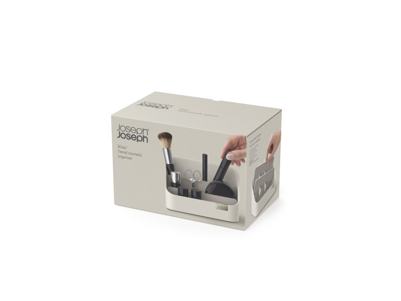 Viva Tiered Cosmetic Organiser - Shell