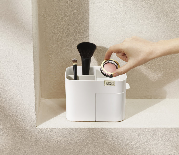 Viva Compact Cosmetic Organiser with Drawer - Shell