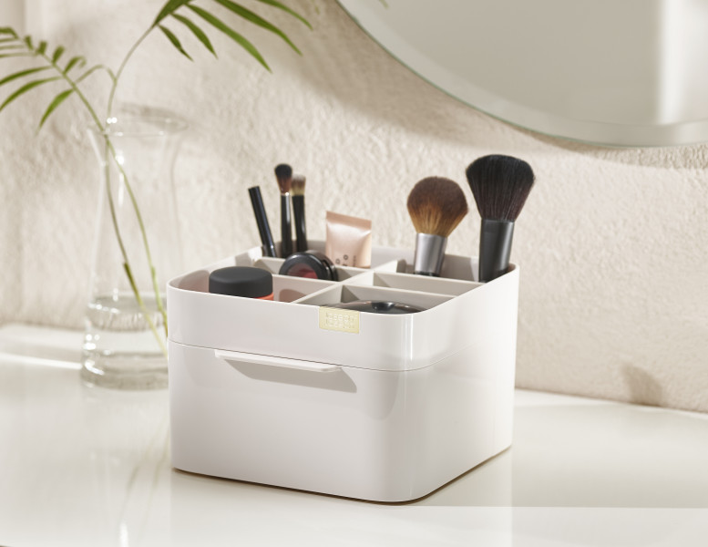Viva Cosmetic Organiser with Drawer - Shell