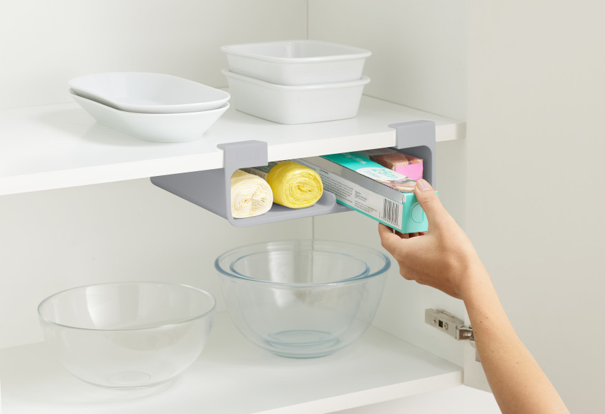 CupboardStore Film, Foil and Bag Organiser - Grey