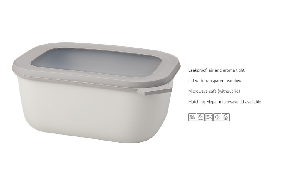 Cirqula Rectangle 1500ml Nordic White