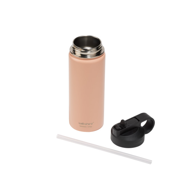 Stainless Steel Bottle Peach 500ml