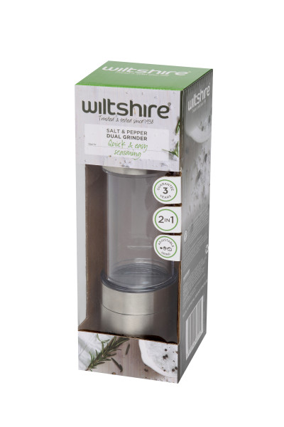 Dual Grinder Stainless Steel 19cm