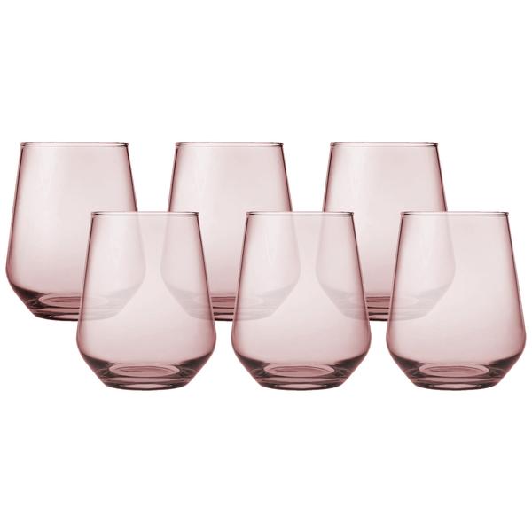 Allegra Old Fashioned 425ml Pink - Set 6
