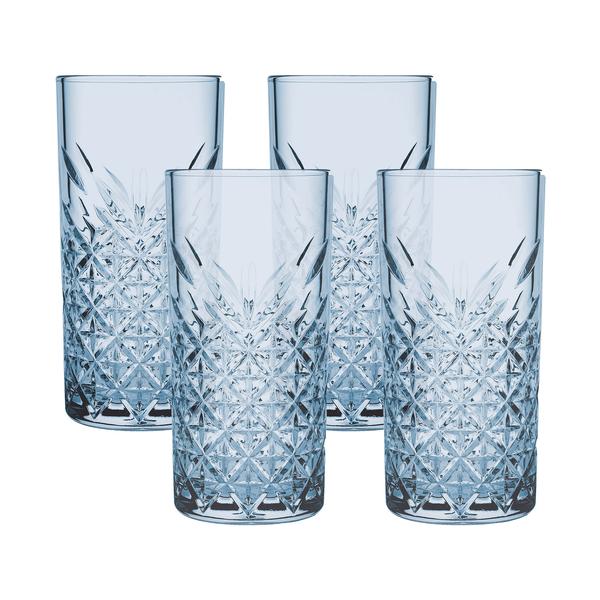 Timeless Highball Blue 450ml - Set 4